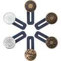 6 pièces bouton d'extension de pantalon luxiv boutons d'extension de ceinture pour hommes et femmes boutons en métal d'extension de taille de jeans bouton sans couture pour rallonge collier de