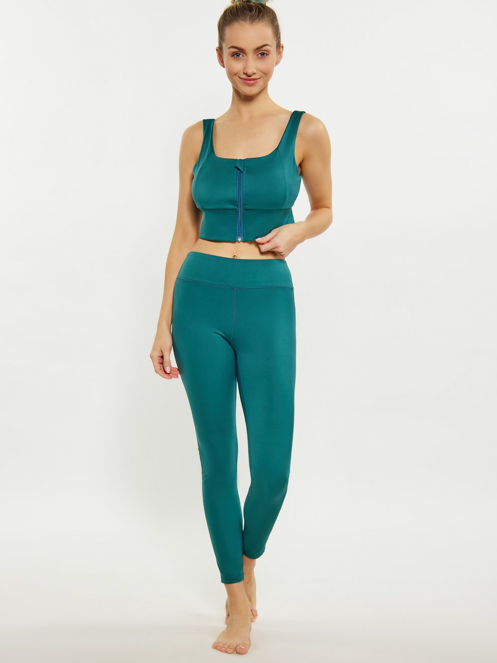 IZIA Crop-Top Damen petrol, XL/XXL Image