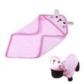 Fast Dry Pet Bath Towel Quickly Absorbing Water Bath Robe for Dog and Cat Size S (Pink)