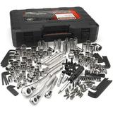 ZHIYU 230 Piece 230 PC SAE Metric Mechanics Tool Set ratchet wrench socket carry case included