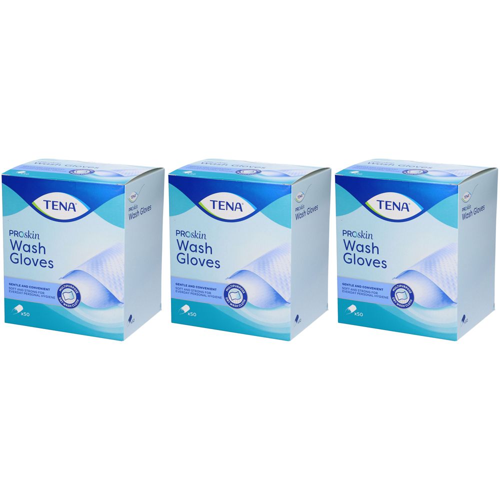 TENA ProSkin Wash Glove 3x50 pz Guanti