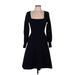 Boden Casual Dress - Sweater Dress: Black Dresses - Women's Size 6