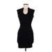 Rolla Coster Casual Dress - Bodycon: Black Solid Dresses - Women's Size Medium