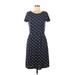 Boden Casual Dress - Sheath: Blue Jacquard Dresses - Women's Size 6