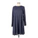 Old Navy Casual Dress - Sweater Dress: Blue Marled Dresses - New - Women's Size Large