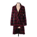 Blue Rain Jacket: Red Plaid Jackets & Outerwear - Women's Size Small