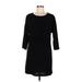 Everly Casual Dress - Sweater Dress: Black Dresses - Women's Size Medium