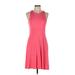 Athleta Casual Dress - A-Line: Pink Solid Dresses - Women's Size Medium