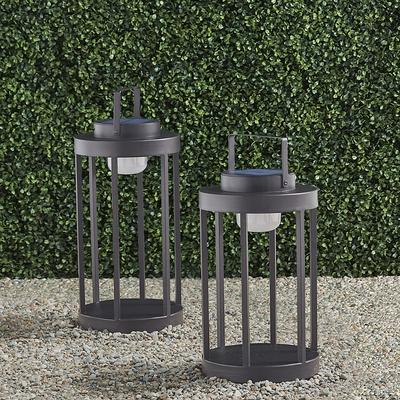 Kiara Outdoor Solar LED Lantern - Large - Frontgate