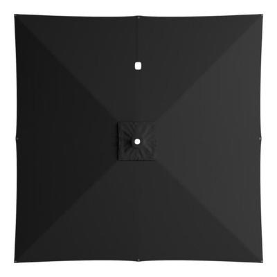 Lancaster Table & Seating 10' Square Raven Black Replacement Umbrella Canopy for Cantilever Umbrellas