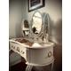Vintage dressing table | Kidney shaped vanity | French style dressing table |