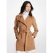 Michael Kors Jackets & Coats | Michael Kors Wool Blend Belted Coat Dark Camel M New | Color: Tan | Size: M