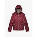 Michael Kors Jackets & Coats | Michael Kors Reversible Quilted Nylon Logo Packable Puffer Dark Brandy L New | Color: Red | Size: L