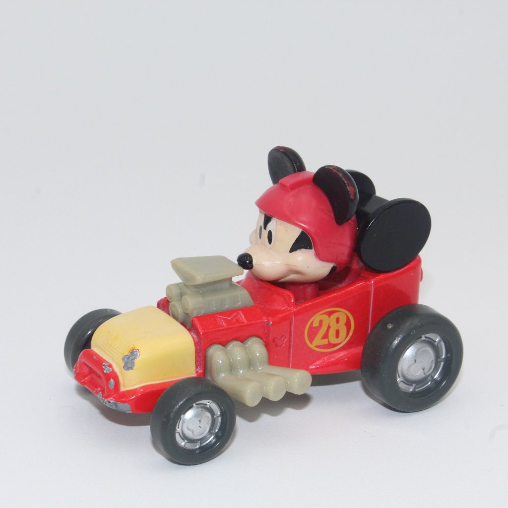 Disney Toys | Disney Jr Mickey And The Roadster Racers Mickey's Hot Rod Red Diecast Race Car | Color: Red | Size: 3"