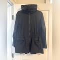 Lululemon Athletica Jackets & Coats | Lululemon Size 6 Rain Jacket With Peplum Drawstring Waist And Zipper Out Hood | Color: Black | Size: 6