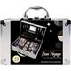 The Color Workshop - Bon Voyage Makeup Set - Fashion Train Case with Complete Professional Makeup Kit for Eyes, Face, Nails and Lips - Makeup Gift Set