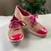 Kate Spade Shoes | Kate Spade Kate Spade Cork Lipstick Pink Lace-Up Keds Women’s 8.5 | Color: Pink | Size: 8.5