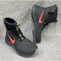 Nike Shoes | Nike Binzie Waterproof Rain Boots Youth Boys Size 5y Black Red Swoosh Bq5380 001 | Color: Black | Size: 5b