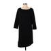 Gap Casual Dress - Shift: Black Solid Dresses - Women's Size Small