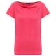 Tranquillo - Women's Jersey-Shirt mit Wasserfallausschnitt - T-Shirt Gr XL rosa