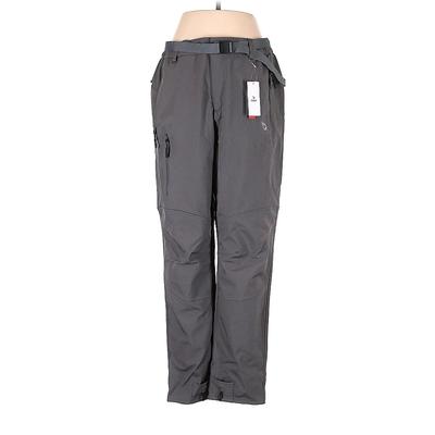 Baleaf Sports Snow Pants - High Rise: Gray Activewear - Women's Size Medium