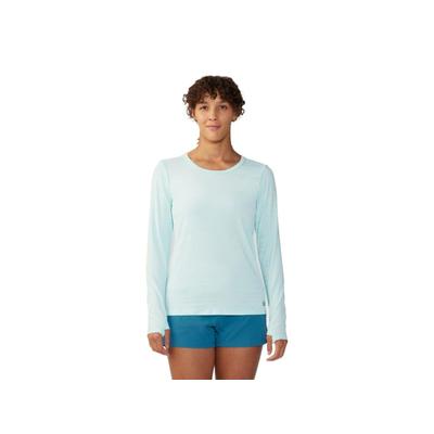 Mountain Hardwear Mighty Stripe Long Sleeve Top - Women's Pale Ice Extra Large 2027941428-XL