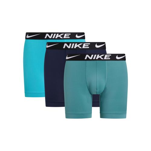 Boxer NIKE UNDERWEAR Gr. L (50), bunt (dusty cactus/ bicoastal/ obsidian) Herren Unterhosen mit kontrastfarbenem Markenlabel