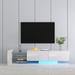 TV Console with Storage Cabinets,Full RGB Color 31 Modes Changing Lights Remote RGB LED TV Stand Entertainment Center for 75" TV