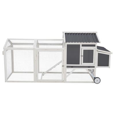 Outdoor Yard Large Wood Chicken Coop with Nesting Boxes