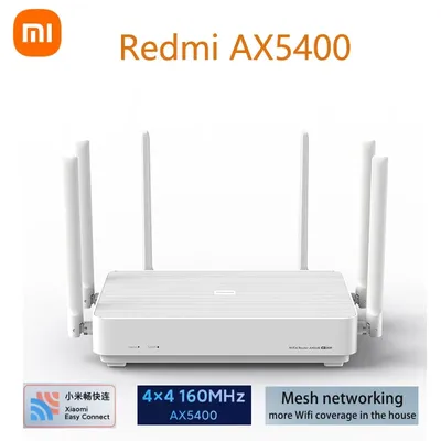Xiaomi-Routeur WiFi Redmi AX5400 système maillé WiFi 6 4K QAM 160MHz bande passante élevée