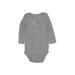 Just One You Made by Carter's Long Sleeve Onesie: Gray Fair Isle Bottoms - Size 9 Month
