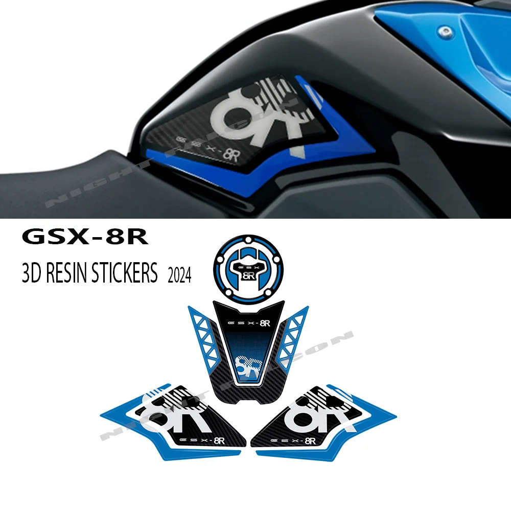 Für Suzuki GSX 8R GSX-8R GSX8R 2024 3D Motorrad Zubehör 3D Epoxidharz Aufkleber Schutz Aufkleber Aufkleber Kit Image