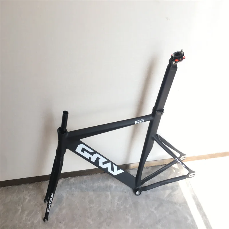 700c Grau F15 Fixie Bike Fahrrad Rahmen Aluminium Legierung Racing Bike Single Speed Muscle Frameset Für Stadt Straße Track Bikes