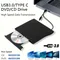 2 in1 USB3.0 TypeC Slim esterno DVD RW CD Writer Drive Reader Player unità ottiche per Laptop PC DVD