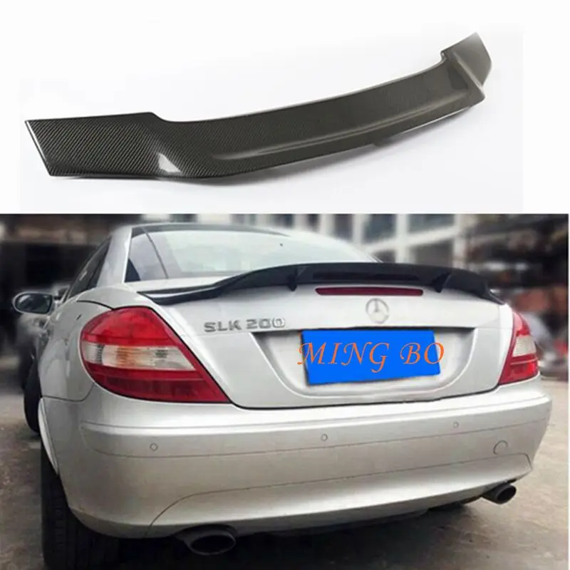Per Mercedes Benz SLK classe R171 2004 - 2010 SLK200 SLK280 SLK300 SLK350 R171 R172 Spoiler posteriore in fibra di carbonio R Style