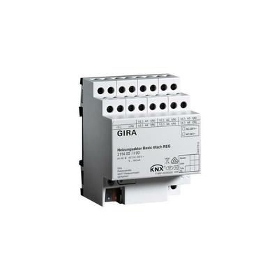 Heizungsaktor knx reg 6Ausg 0,16A 24-230V Bussystem knx 211400 - Gira