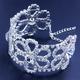 Women's Tennis Bracelet Cut Out Flower Precious Fashion Luxury Rhinestone Bracelet Jewelry Silver / Gold For Gift Engagement