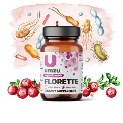 Florette: Urinary Tract Health Probiotic by UMZU | Servings: 30 Day Supply