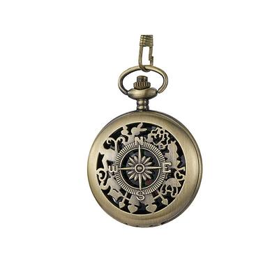 Vintage Style Compass Pocket Watch Essential Equipment for Outdoor Mountaineering and Exploration Adventures