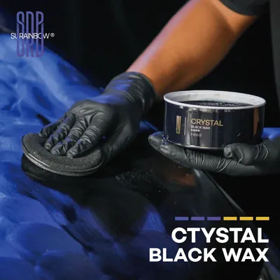 Crystal Black Wax Paste Wax - Premium Car Wax for a Deep, Reflective Shine Gloss with Long-Lasting