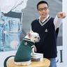 Herbst und Winter neue Strickweste V-Ausschnitt College-Stil Haustier Hund Katze Kleidung Tank Top Teddy Bobeauty Produkte