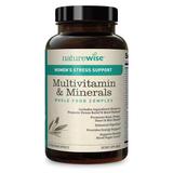 NatureWise WomenÃ¢â‚¬â„¢s Stress Support Multivitamin & Minerals Whole Food Complex with Sensoril Ashwagandha Probiotics for Energy Focus Mood Balance (Packaging May Vary) (1 Month Supply Ã¢â‚¬â€œ