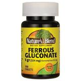 Nature s Blend Ferrous Sulfate Iron Supplement - For Red Blood Cell Support Boost Energy & Immune Booster & Overall Health Wellness - Gluten & Preservatives Formula - 100 Tablets (325mg) - Pack of 1