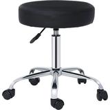 ZENY Adjustable Rolling Stool Chair Salon Spa Stool Hydraulic Swivel Stool with Wheels and Ultra-Thick Seat Cushion Beauty Massage Tattoo Medical Drafting Office Stool Task Chair Black