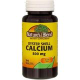 Natureâ€™s Blend Oyster Shell Prenatal Calcium Supplement with Vitamin D - Supports Bone Health for Strong Bones & Teeth - Rich Source of Trace Minerals - Gluten-Free - 100 Tablets (500 Mg) - Pack of 3