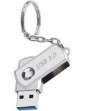 USB Flash Drive 2000GB Portable Thumb Drive: Memory Stick 2TB Large Capacity USB Drive High-Speed USB Data Storage Drive 2TB with Keychain (silvery)