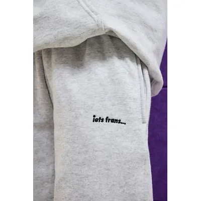 iets frans. Grey Cuffed Joggers - Grey L at Urban Outfitters
