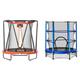 5.2Ft Kids Trampoline With Safety Net In 2 Colour Options - Blue | Wowcher