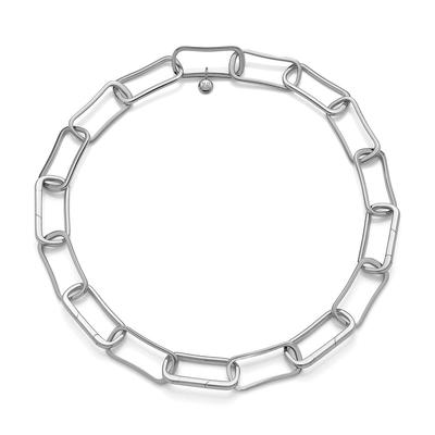 Sterling Silver Alta Capture Large Link Necklace Adjustable 43cm/17'
