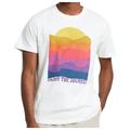 DEDICATED - T-Shirt Stockholm Sunset Lines - T-Shirt Gr M weiß